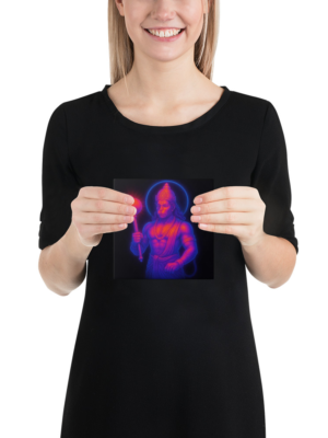 Hanuman Canvas Wall Art | Vibrant Hindu Spiritual Decor for Strength and Protection